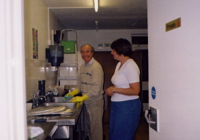 Workers in the kitchen