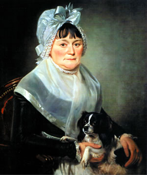 John Consable's mother Ann with Tricolour